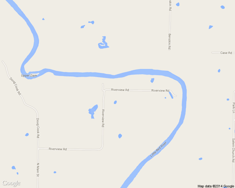 map of restaurants, bars, coffee shops, grocery stores, and more near 270 Riverview Road in Searcy