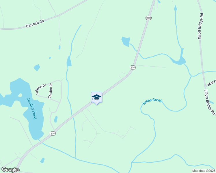 map of restaurants, bars, coffee shops, grocery stores, and more near 8092 North Carolina 210 in Bunnlevel