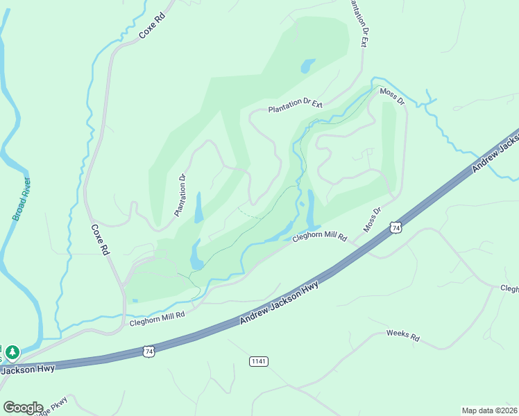 map of restaurants, bars, coffee shops, grocery stores, and more near 617 Plantation Drive in Rutherfordton