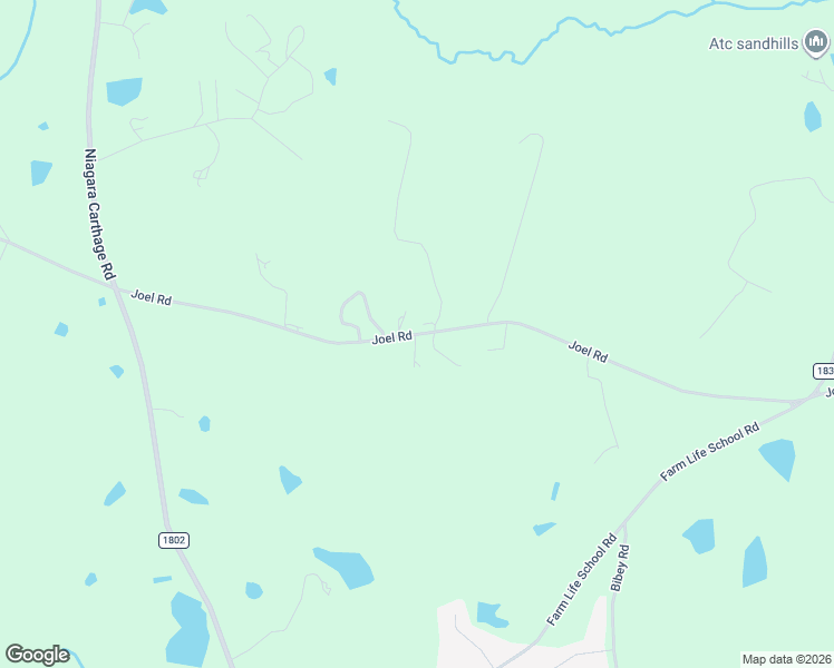 map of restaurants, bars, coffee shops, grocery stores, and more near 1219 Joel Road in Carthage