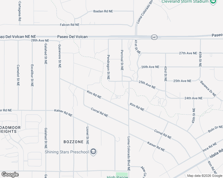 map of restaurants, bars, coffee shops, grocery stores, and more near 2602 Pluma Court Northeast in Rio Rancho