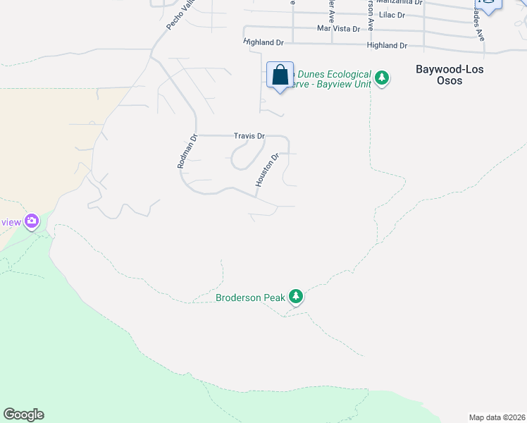 map of restaurants, bars, coffee shops, grocery stores, and more near 2813 Alamo Drive in Baywood-Los Osos