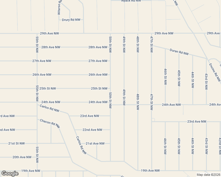 map of restaurants, bars, coffee shops, grocery stores, and more near 25th Street Northwest in Rio Rancho