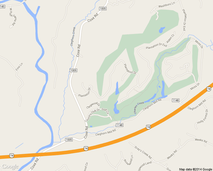 map of restaurants, bars, coffee shops, grocery stores, and more near 361 Plantation Drive in Rutherfordton