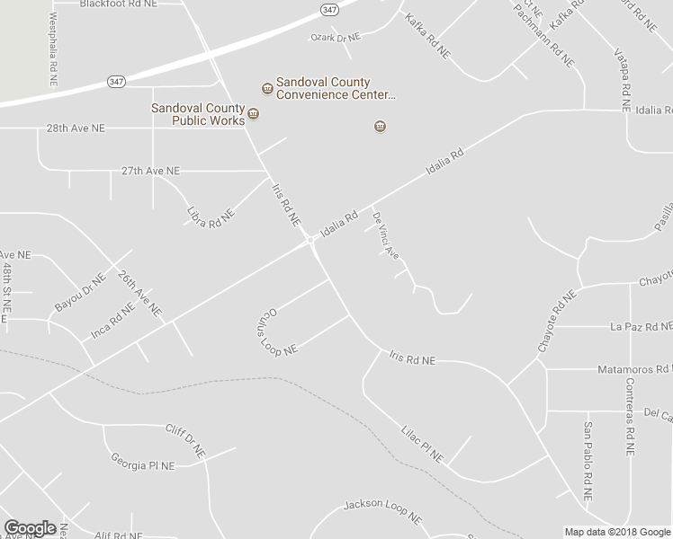 map of restaurants, bars, coffee shops, grocery stores, and more near 5571 Iris Road Northeast in Rio Rancho