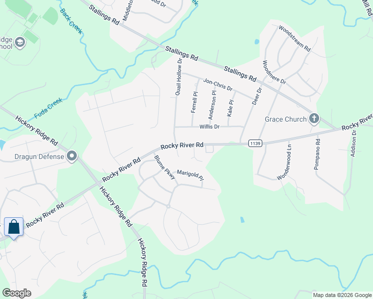 map of restaurants, bars, coffee shops, grocery stores, and more near 8423 Quail Hollow Drive in Harrisburg