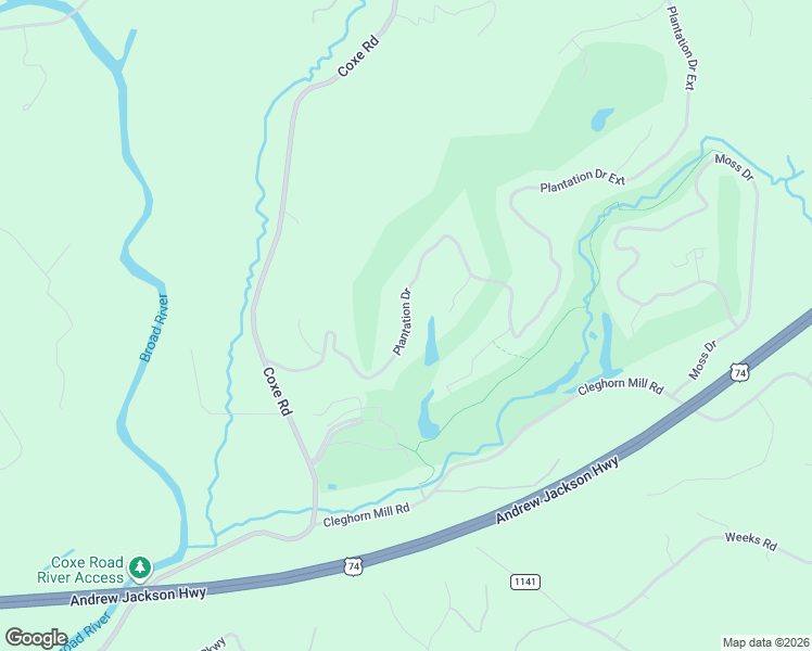 map of restaurants, bars, coffee shops, grocery stores, and more near 361 Plantation Drive in Rutherfordton