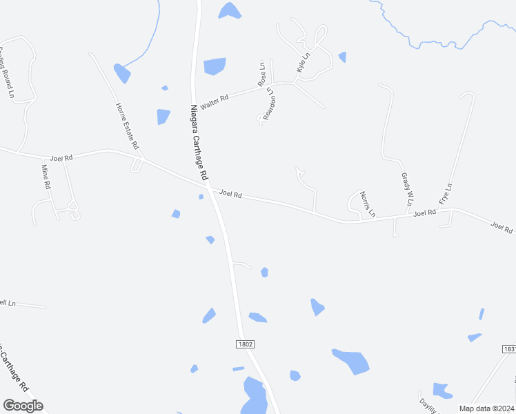 map of restaurants, bars, coffee shops, grocery stores, and more near 1469 Joel Road in Carthage