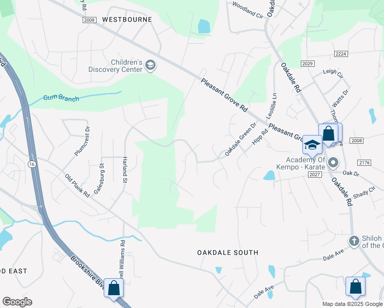 map of restaurants, bars, coffee shops, grocery stores, and more near 6627 Wandering Creek Dr in Charlotte