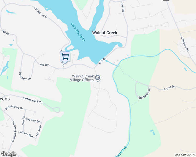 map of restaurants, bars, coffee shops, grocery stores, and more near 105 Village Dr in Goldsboro