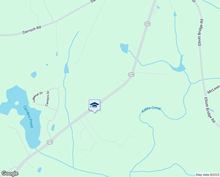map of restaurants, bars, coffee shops, grocery stores, and more near 8092 North Carolina 210 in Bunnlevel