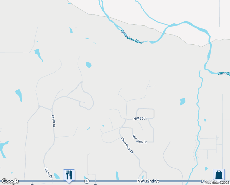 map of restaurants, bars, coffee shops, grocery stores, and more near 3655 Riverfront Drive in Newcastle