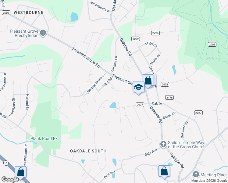 map of restaurants, bars, coffee shops, grocery stores, and more near 6011 Fox Crossing Drive in Charlotte