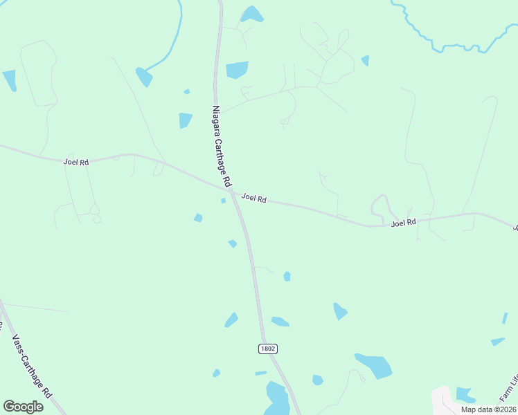 map of restaurants, bars, coffee shops, grocery stores, and more near 1513 Joel Road in Carthage