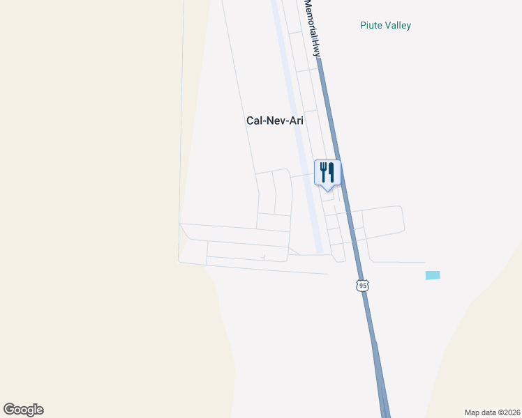 map of restaurants, bars, coffee shops, grocery stores, and more near 9668 Kinner Drive in Cal-Nev-Ari