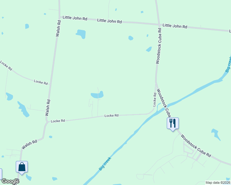 map of restaurants, bars, coffee shops, grocery stores, and more near 1940 Locke Road in Millington