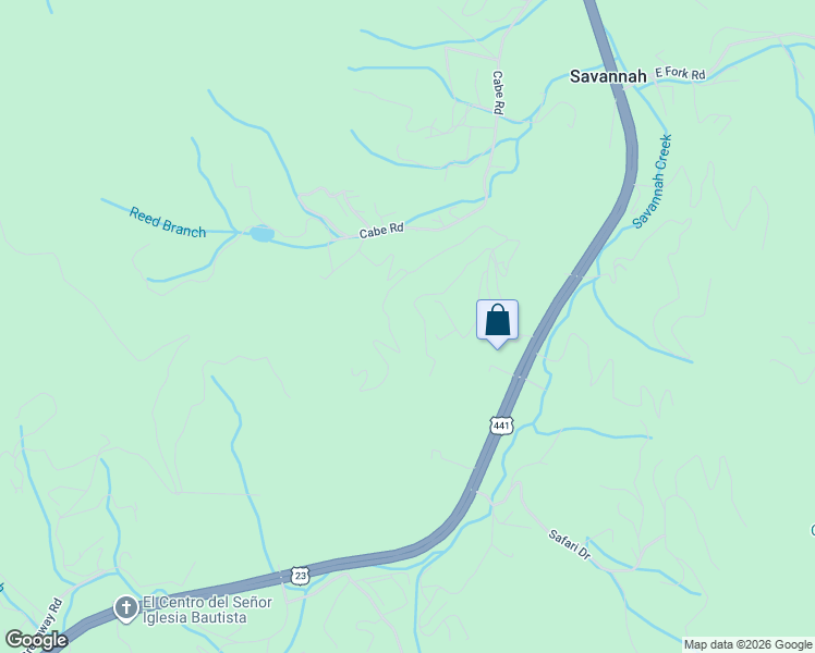 map of restaurants, bars, coffee shops, grocery stores, and more near 239-249 Savannah Meadows Trail in Sylva