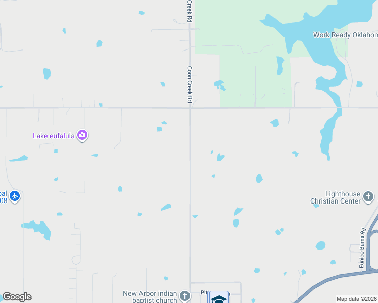 map of restaurants, bars, coffee shops, grocery stores, and more near 851 Coon Creek Road in Eufaula