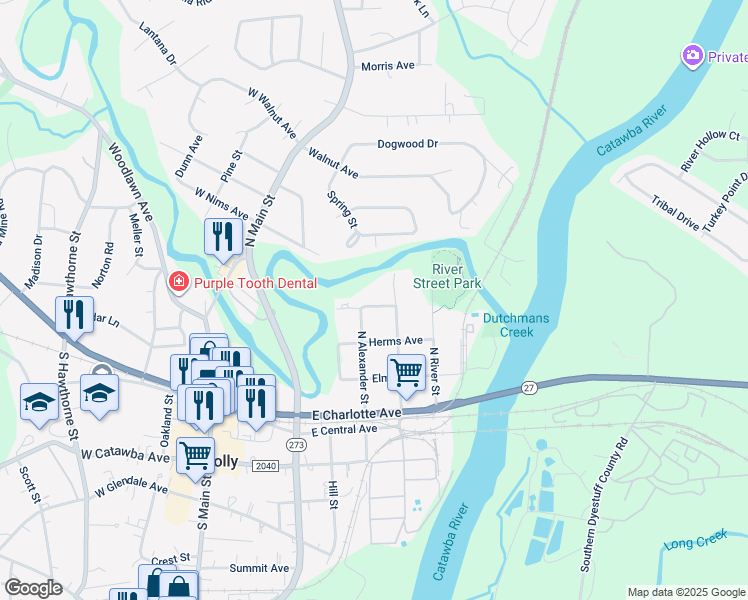 map of restaurants, bars, coffee shops, grocery stores, and more near 509 Dutch Avenue in Mount Holly