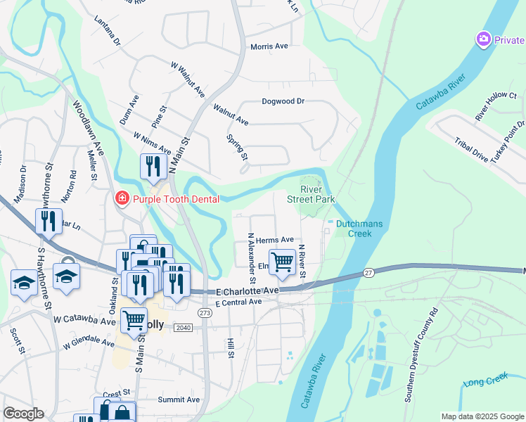 map of restaurants, bars, coffee shops, grocery stores, and more near 513 Dutch Avenue in Mount Holly
