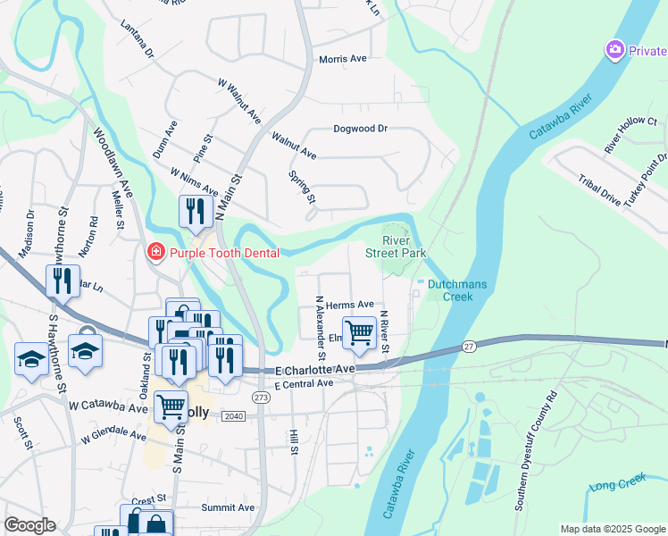 map of restaurants, bars, coffee shops, grocery stores, and more near 513 Dutch Avenue in Mount Holly