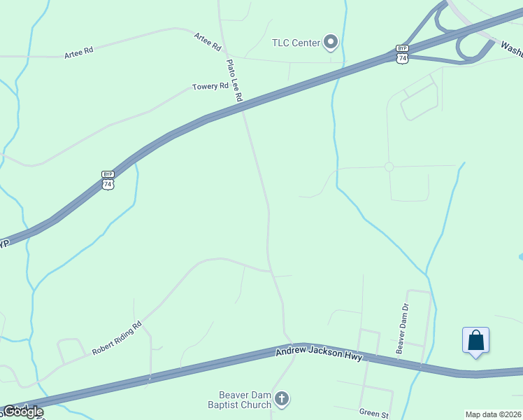 map of restaurants, bars, coffee shops, grocery stores, and more near 219 Plato Lee Road in Shelby