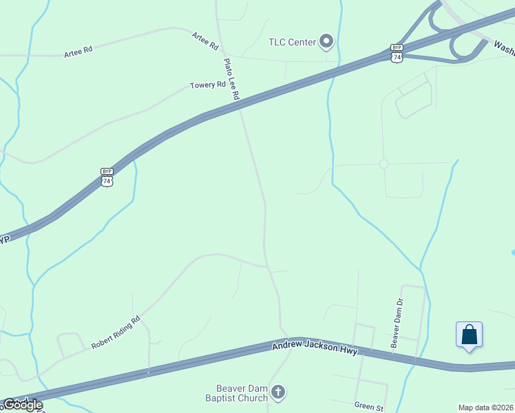 map of restaurants, bars, coffee shops, grocery stores, and more near 219 Plato Lee Road in Shelby