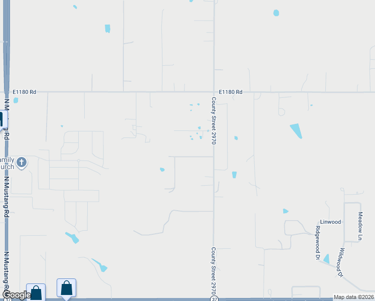map of restaurants, bars, coffee shops, grocery stores, and more near 5903 Rolling Ridge Drive in Tuttle