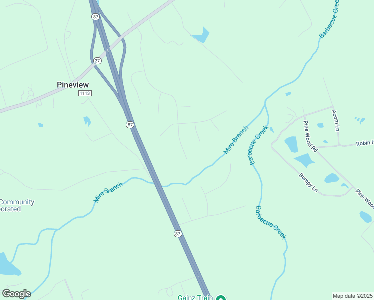 map of restaurants, bars, coffee shops, grocery stores, and more near 551 Stoney Creek Drive in Sanford
