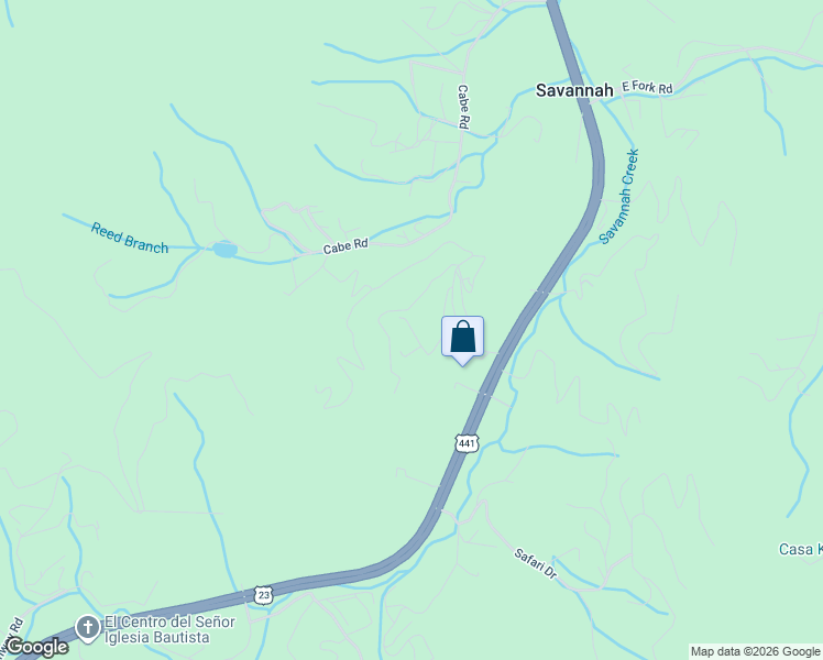 map of restaurants, bars, coffee shops, grocery stores, and more near 239 Savannah Meadows Trail in Sylva