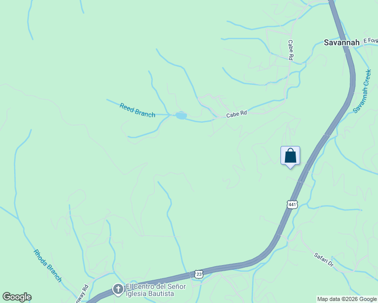 map of restaurants, bars, coffee shops, grocery stores, and more near 136 Lacy Fern Ridge in Sylva