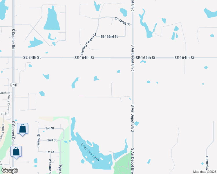 map of restaurants, bars, coffee shops, grocery stores, and more near 6801 Desiree Drive in Norman