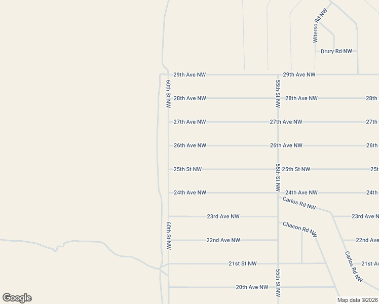 map of restaurants, bars, coffee shops, grocery stores, and more near 25th Street Northwest in Rio Rancho