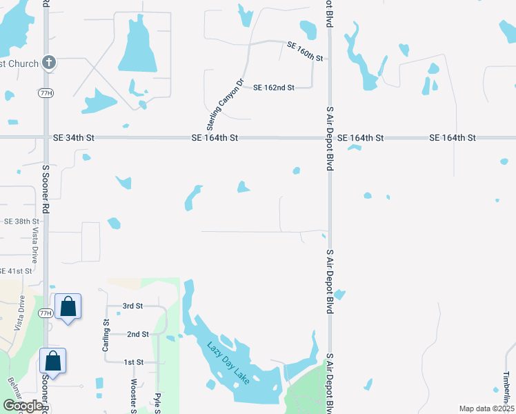 map of restaurants, bars, coffee shops, grocery stores, and more near 6801 Desiree Drive in Norman