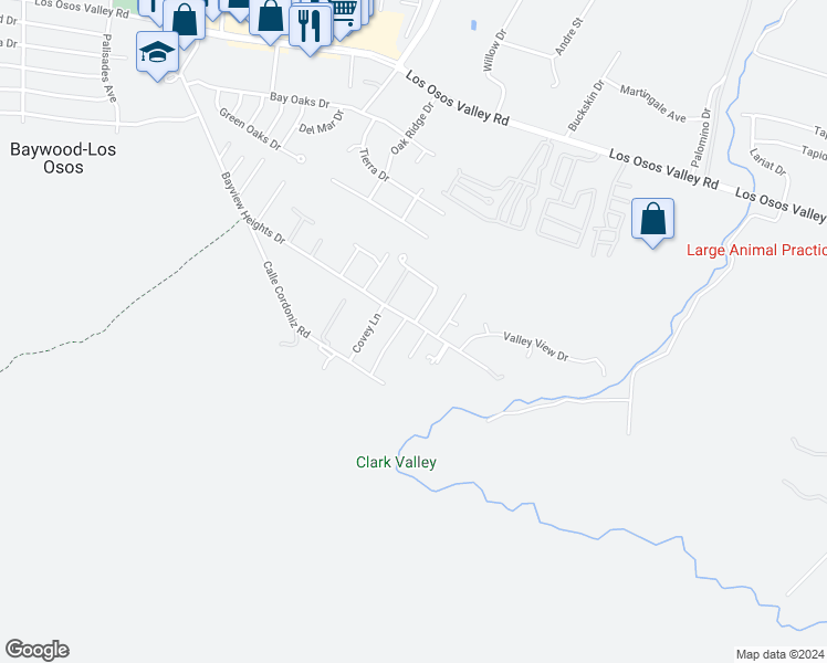 map of restaurants, bars, coffee shops, grocery stores, and more near 1325 Bayview Heights Drive in Baywood-Los Osos