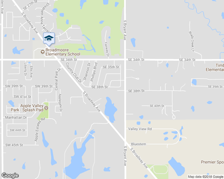 map of restaurants, bars, coffee shops, grocery stores, and more near 900 Southeast 38th Street in Moore