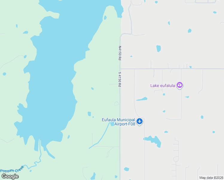 map of restaurants, bars, coffee shops, grocery stores, and more near 118184 South 4150 Road in Eufaula