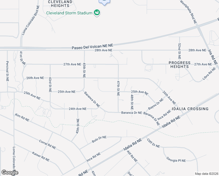 map of restaurants, bars, coffee shops, grocery stores, and more near 4635 26th Avenue Northeast in Rio Rancho