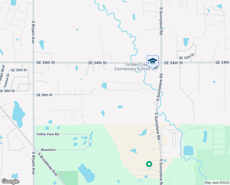 map of restaurants, bars, coffee shops, grocery stores, and more near 2621 Southeast 39th Street in Moore
