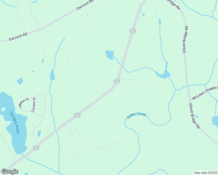 map of restaurants, bars, coffee shops, grocery stores, and more near Rock Hill Lane in Harnett County