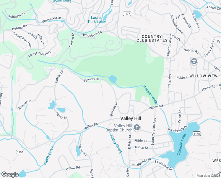 map of restaurants, bars, coffee shops, grocery stores, and more near 434 Fairway Drive in Hendersonville