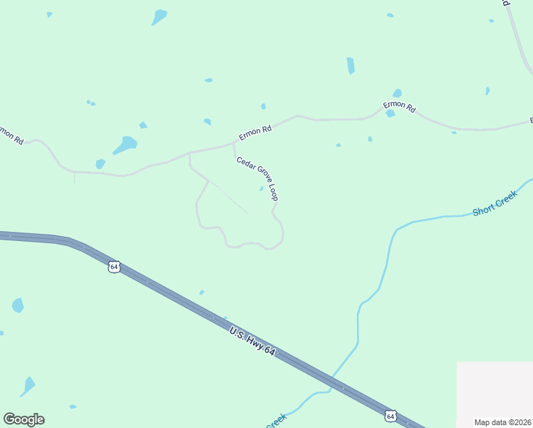 map of restaurants, bars, coffee shops, grocery stores, and more near 255 Cedar Grove Loop in Bolivar