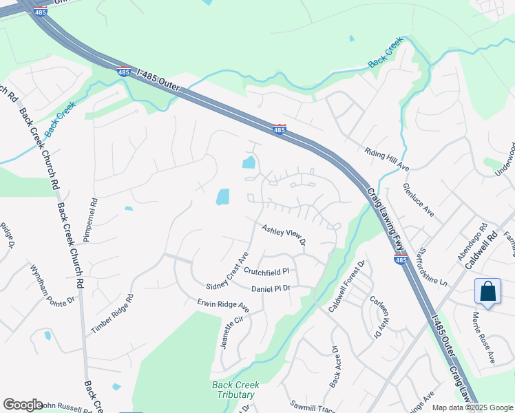 map of restaurants, bars, coffee shops, grocery stores, and more near 2944 Caldwell Ridge Parkway in Charlotte