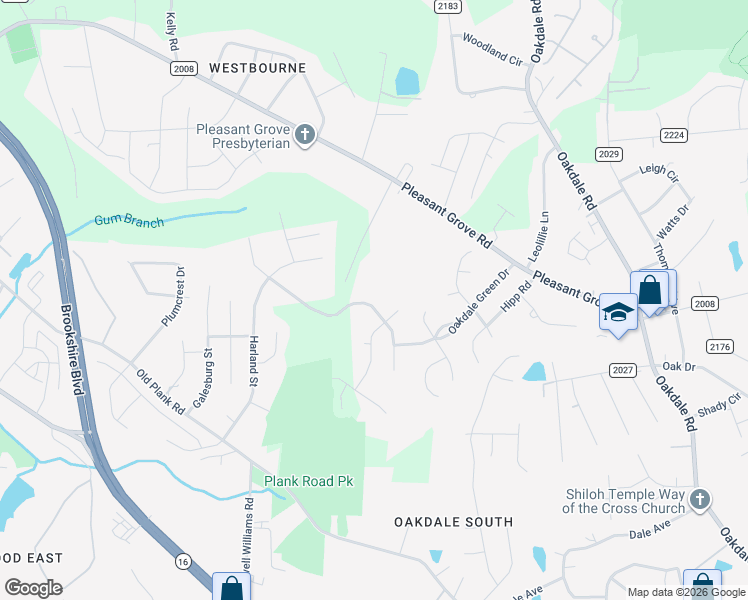 map of restaurants, bars, coffee shops, grocery stores, and more near 6722 Wandering Creek Drive in Charlotte