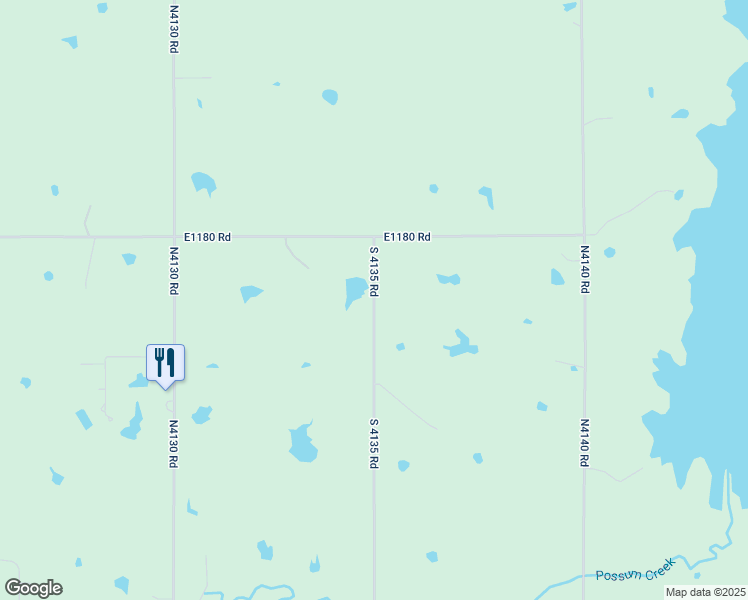 map of restaurants, bars, coffee shops, grocery stores, and more near 118147 South 4135 Road in Eufaula