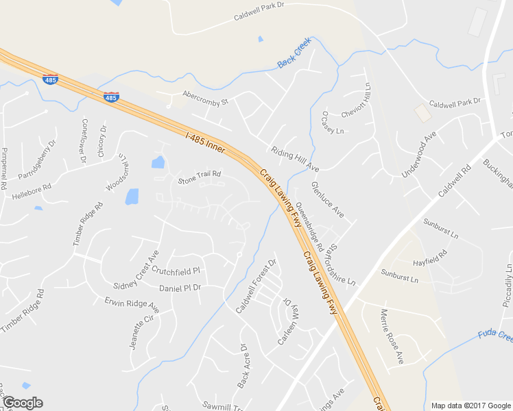 map of restaurants, bars, coffee shops, grocery stores, and more near 16856 Timber Crossing Road in Charlotte