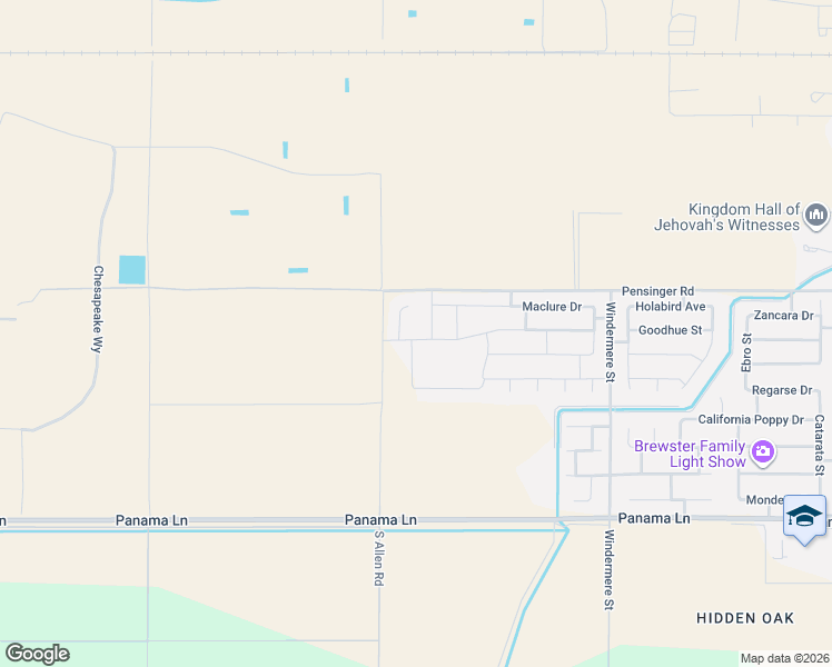 map of restaurants, bars, coffee shops, grocery stores, and more near 5711 Eiffel Place in Bakersfield