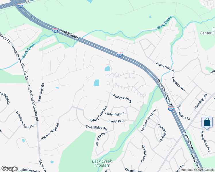 map of restaurants, bars, coffee shops, grocery stores, and more near 2944 Caldwell Ridge Parkway in Charlotte