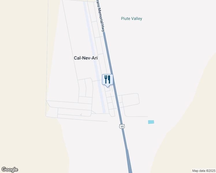 map of restaurants, bars, coffee shops, grocery stores, and more near 3 Piute Valley Drive in Cal-Nev-Ari