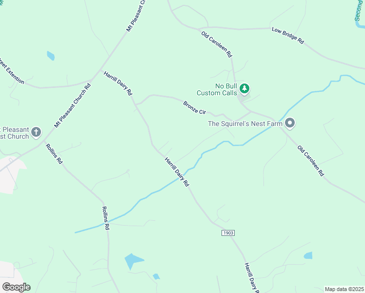 map of restaurants, bars, coffee shops, grocery stores, and more near 407 Harrill Dairy Road in Forest City